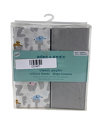 used Aden + Anais Essentials Classic Poplin Crib Sheets, 2 Pack