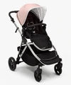 used Mockingbird Single Stroller, Bloom, 2022, Watercolor Drops, Silver With Black Leather