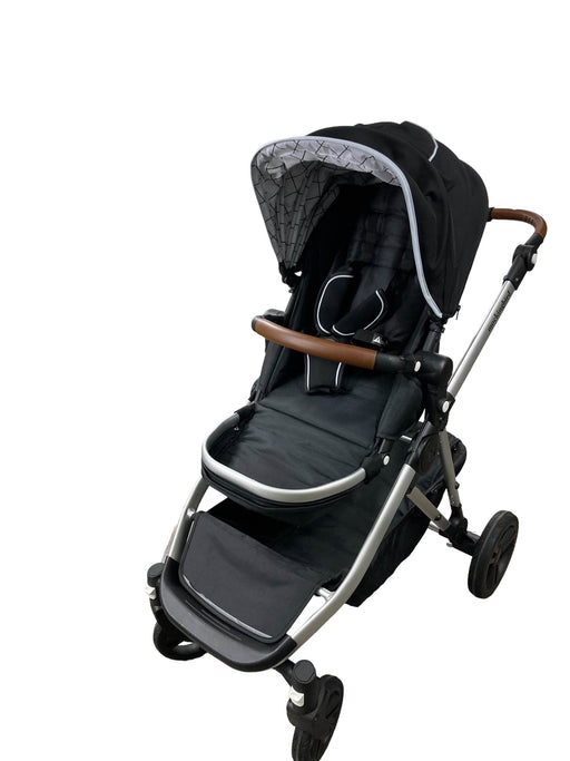 used Mockingbird Single to Double Stroller, Silver with Penny Leather, Black , Windowpane, 2022