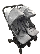 used Mompush Lithe Double Stroller, 2021, Grey