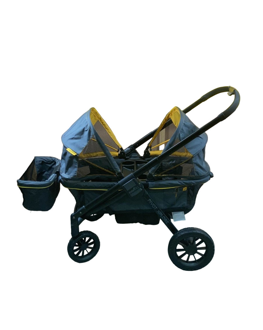 Evenflo Pivot Xplore All-Terrain Double Stroller Wagon, 2022, Adventur