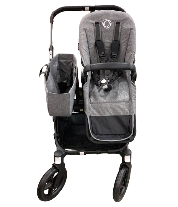 used Bugaboo Donkey 5 Mono Base Stroller, Black, Grey Melange, 2023