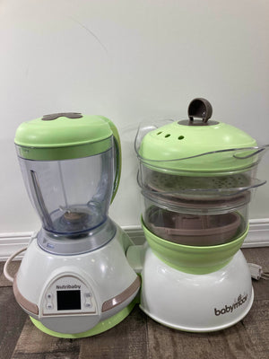 Babymoov Nutribaby - 5 in 1 Baby Food Maker with Steam Cooker, Blend &  Puree, Warmer, Defroster, Sterilizer (Zen)