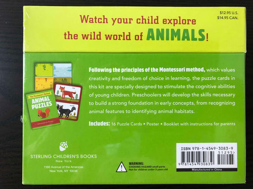 secondhand Sterling The Montessori Method Animal Puzzles