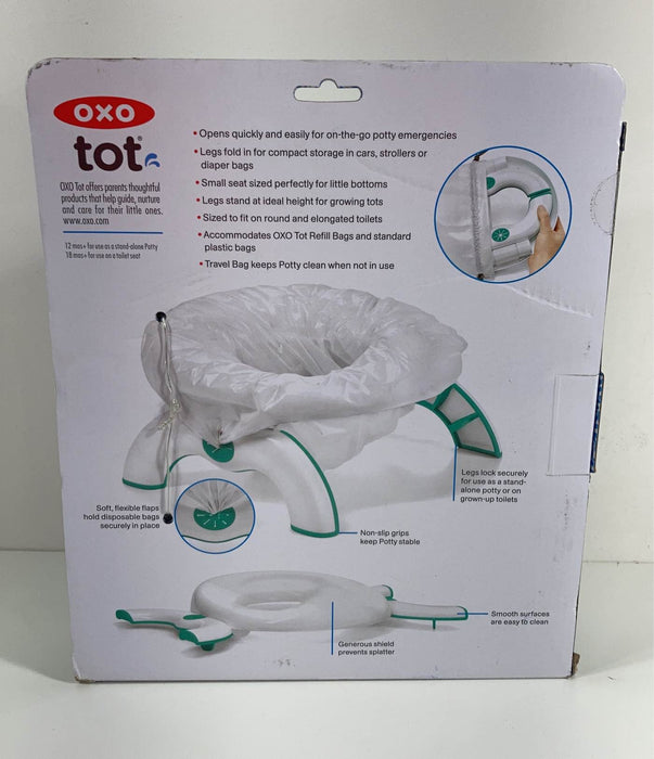 secondhand OXO Tot 2-in-1 Go Potty, Gray/Gray