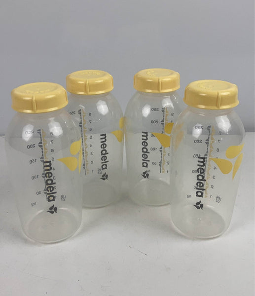 Medela Calma Breastmilk Bottle Base & Nipple Set - Yellow - 8 oz - 2 pk