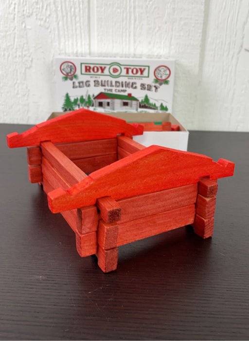 used Roy Toy Log Building Set, The Camp