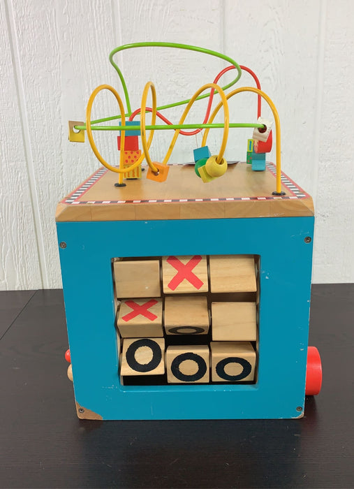 secondhand Battat 6 Sided Wooden Activity Cube