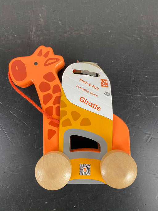 used Hape Lawnmower Push & Pull Toy, - Giraffe