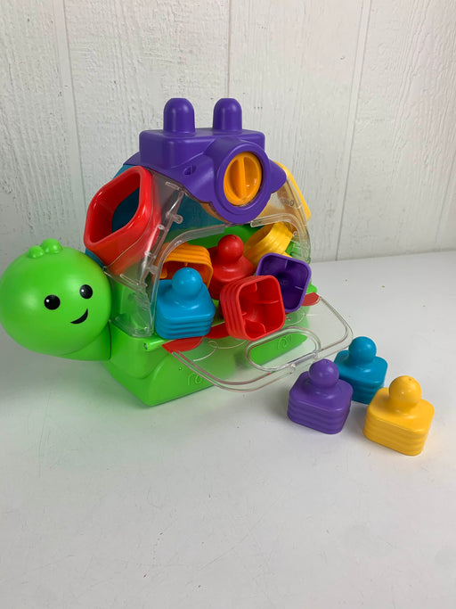 secondhand Fisher Price Little Stackers Sort 'n Spill Turtle