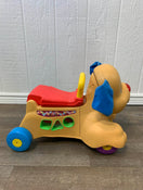 secondhand Fisher Price Laugh And Learn Stride-To-Ride Puppy