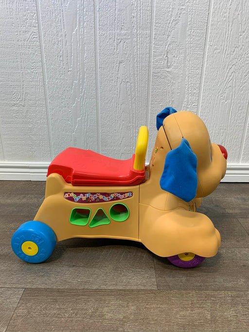 secondhand Fisher Price Laugh And Learn Stride-To-Ride Puppy