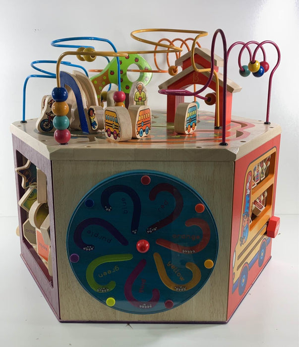 secondhand B. toys Youniversity Wooden Activity Cube