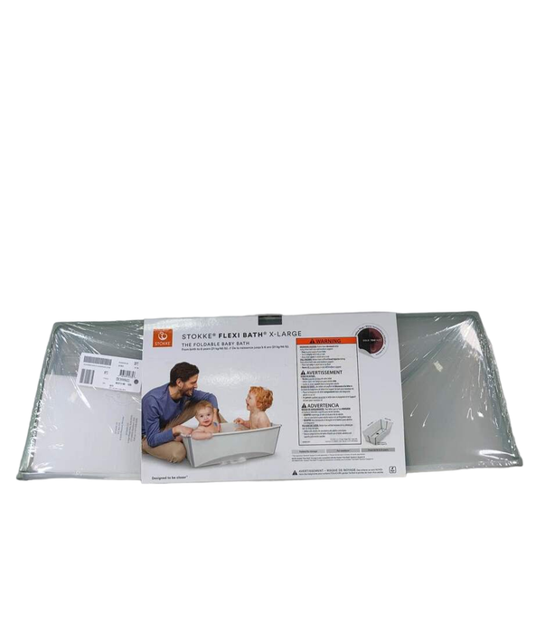 Shop Stokke Flexi Bath Foldable Baby Bathtub, Transparent Green, XLarge at GoodBuy Gear