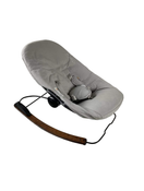 used Bloom Coco Go 3-in-1 Bouncer, Cappuccino Wood, Frost Grey Organic
