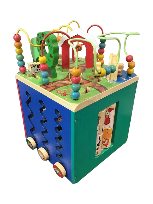 used Battat Wooden Activity Cube