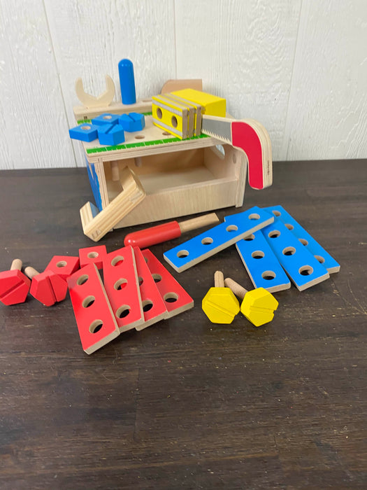 used Melissa & Doug Hammer & Saw Tool Bench
