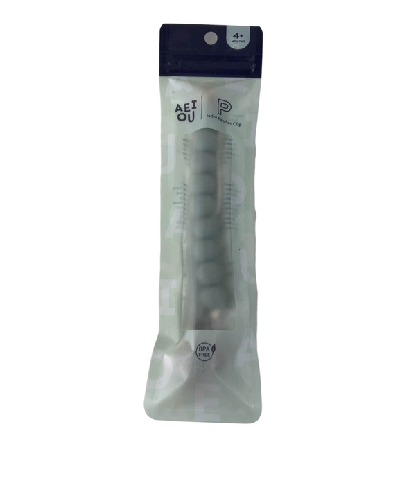 Shop AEIOU Silicone Pacifier Clip, Sage at GoodBuy Gear