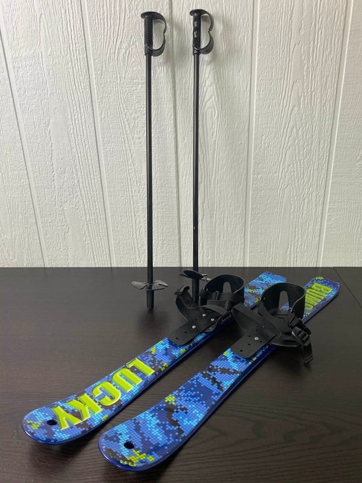 secondhand Lucky Bums Kids Beginner Skis
