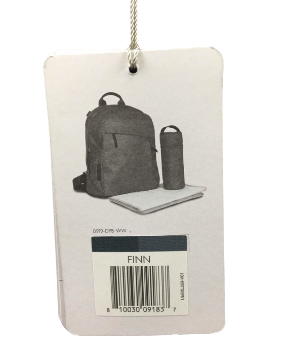 Shop UPPAbaby Changing Backpack, Finn (Deep Sea/Chestnut Leather) at GoodBuy Gear