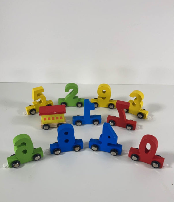 used Wooden Number Train Set