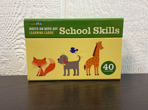 secondhand Flash Kids Write-On Wipe-Off Learning Cards School Skills