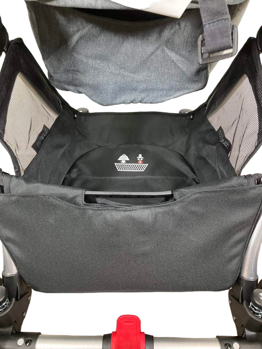 Mompush Ultimate 2 Baby Stroller with Bassinet, 2022, Grey with Silver Frame