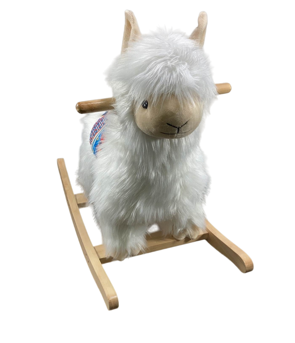 secondhand Qaba Kids Plush Ride On Rocking Animal, Llama