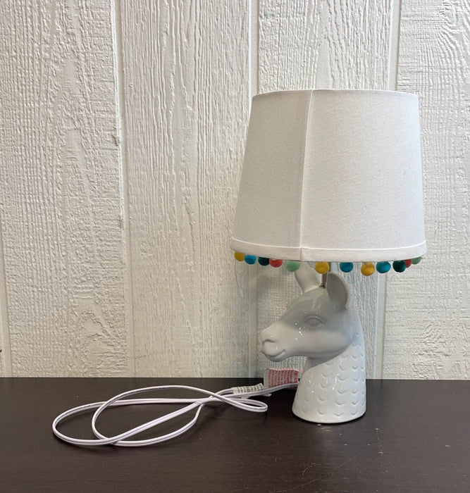 used Pillowfort Llama Figural Lamp