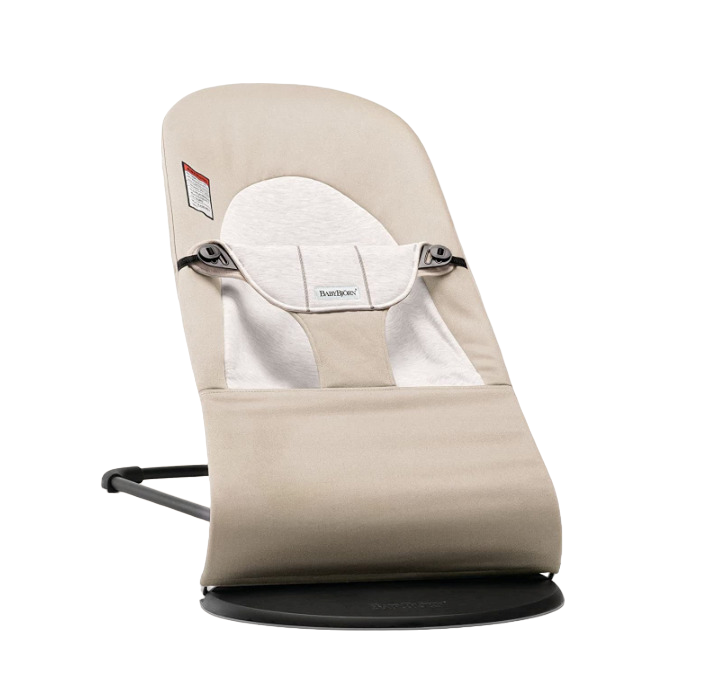 BabyBjorn Bouncer Balance, Black Frame, Khaki/Beige