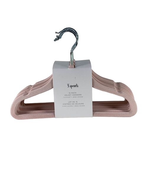 Shop 3 Sprouts Velvet Baby Hangers, 15 Pack, Pink at GoodBuy Gear