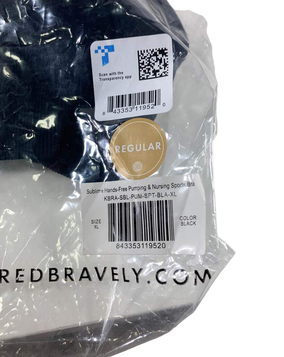 Shop Kindred Bravely Sublime Nursing Sports Bra, Regular, XL, Black at GoodBuy Gear