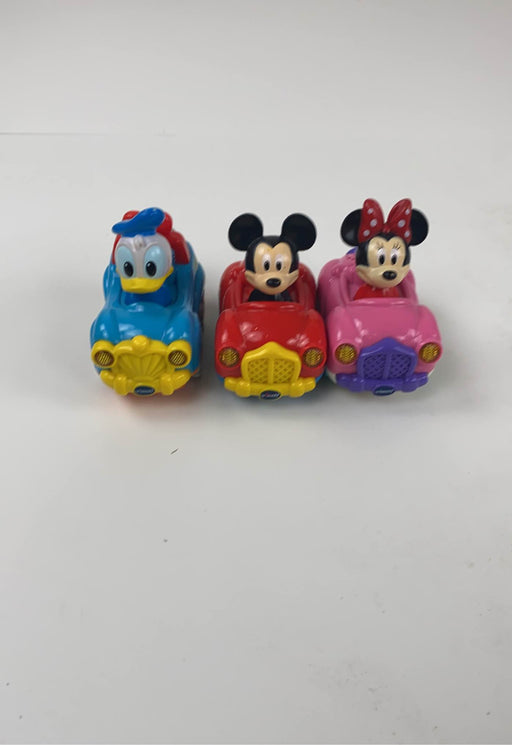 secondhand VTech Go! Go! Smart Wheels Mickey And Minnie Vehicles