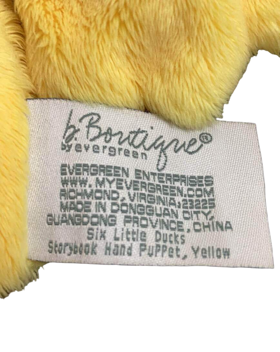 Evergreen B. Boutique Soft Book And Hand Puppet