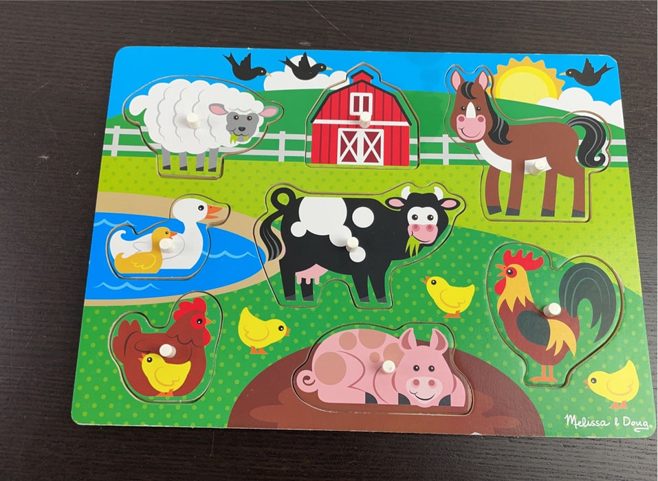 used BUNDLE Melissa & Doug Wooden Puzzles