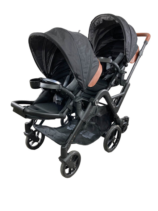 used Contours Curve Double Stroller, 2020, Jet Black