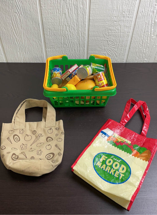used Learning Resources Healthy Dinner Basket, Plus Extra Food