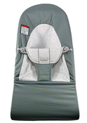 secondhand BabyBjorn Bouncer Bliss, Light Gray Frame, Light Sage/White