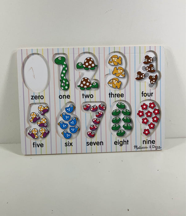 used Melissa & Doug Lift & See Peg Puzzle