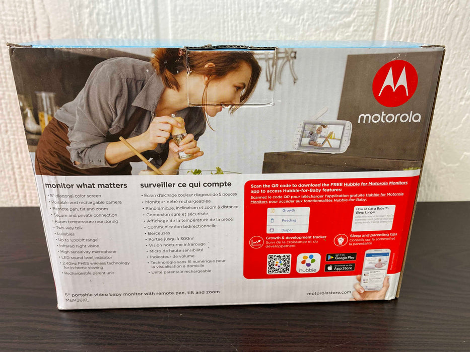 used Motorola 5” Portable Video Baby Monitor