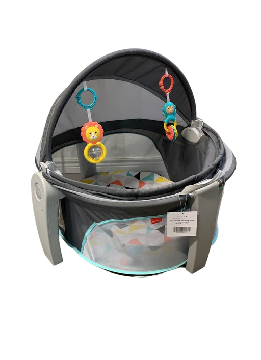 used Fisher Price On-the-Go Baby Dome, Charcoal