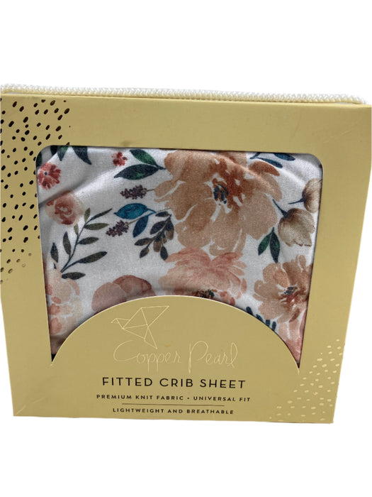 used Copper Pearl Premium Knit Fitted Crib Sheet