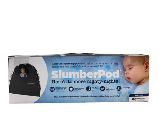 used SlumberPod 3.0 Sleep Canopy, Black with Grey Accents