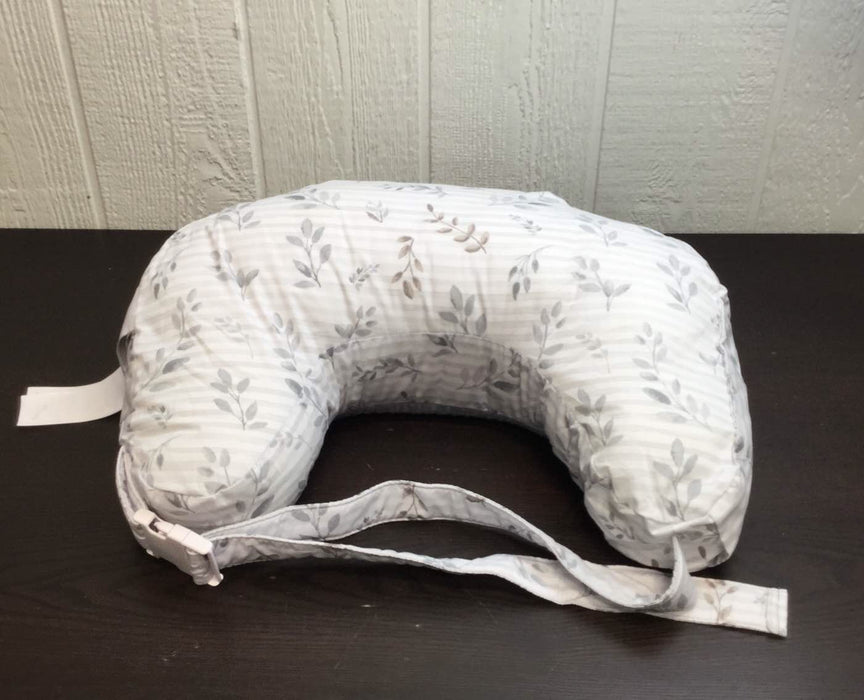 Shop Boppy Best Latch Breastfeeding Pillow, Grey Leaf Stripe at GoodBuy Gear