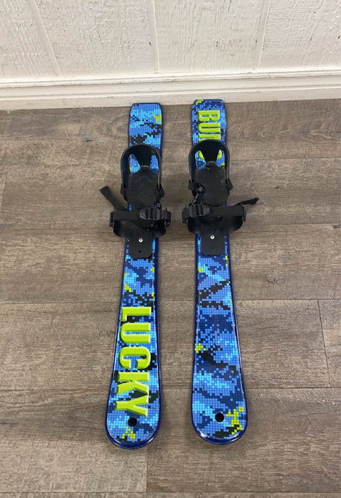 secondhand Lucky Bums Kids Beginner Skis