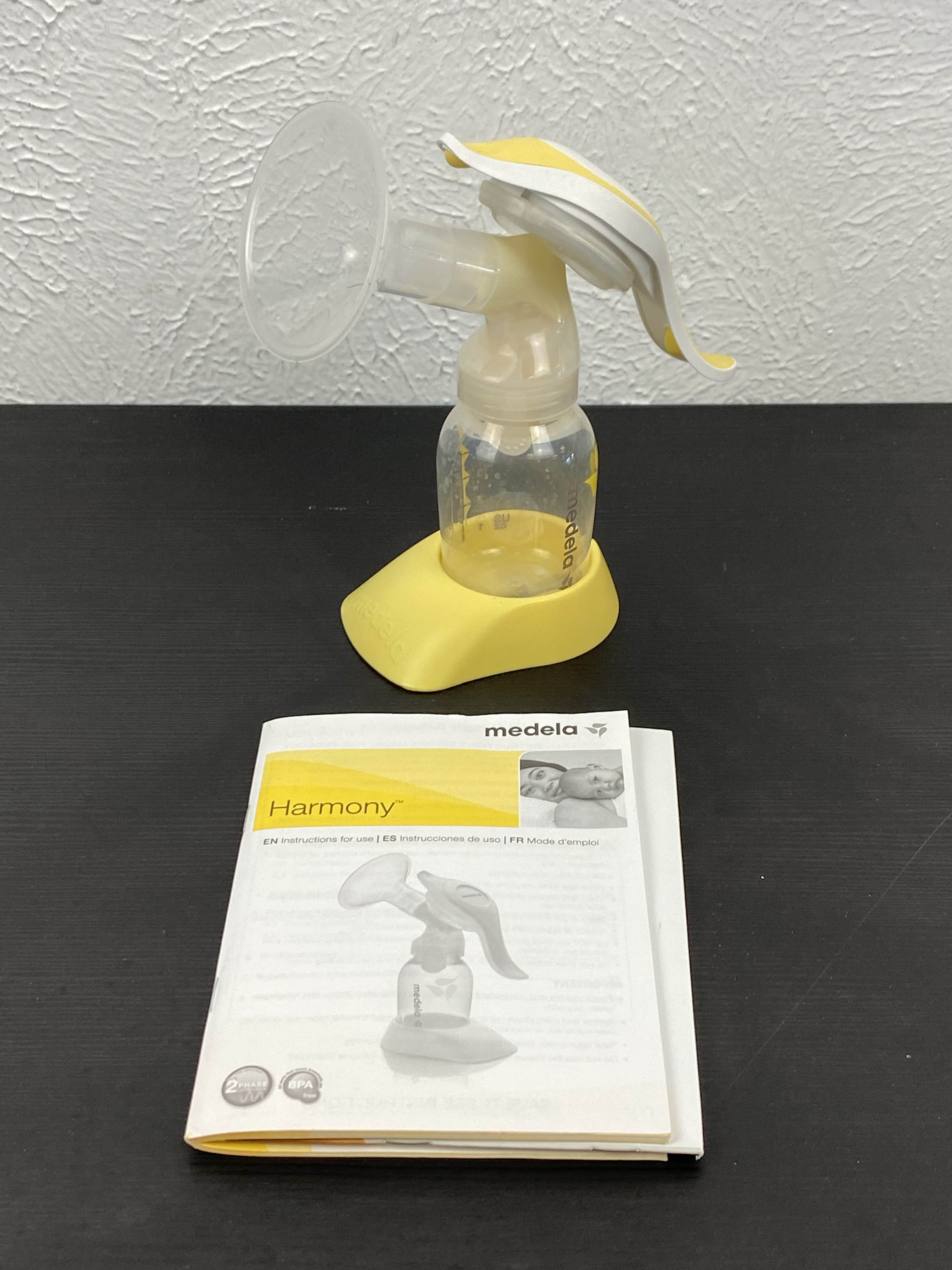 Medela, Harmony Breast Pump, Manual Breast Pump, Portable Pump, 2-Phase  Expression Technology, Ergonomic Swivel Handle, Easy to Control Vaccuum