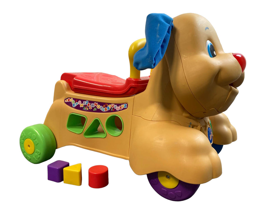 secondhand Fisher Price Laugh And Learn Stride-To-Ride Puppy