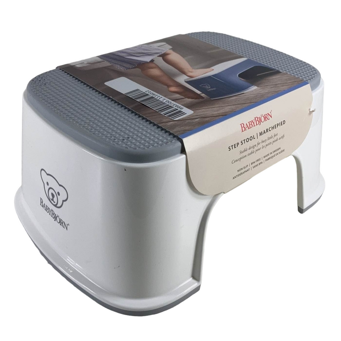 secondhand BabyBjorn Step Stool, White/Gray