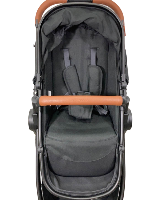 Mompush Ultimate 2 Baby Stroller, 2022, Black with Black Frame