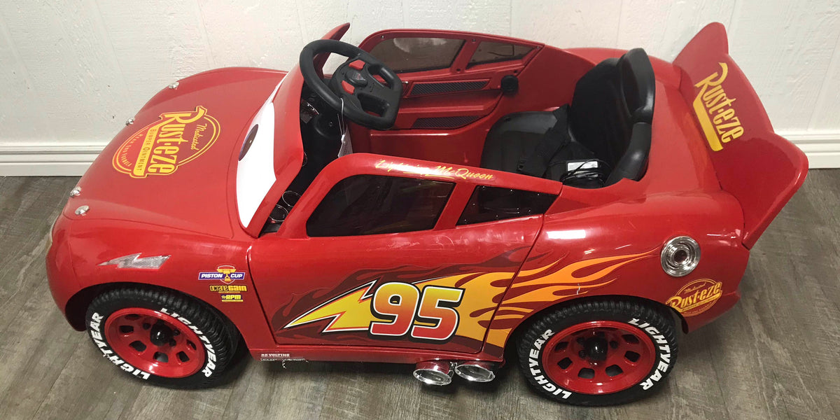 Huffy Disney Pixar Cars Lightning Mcqueen Electric Ride On Car